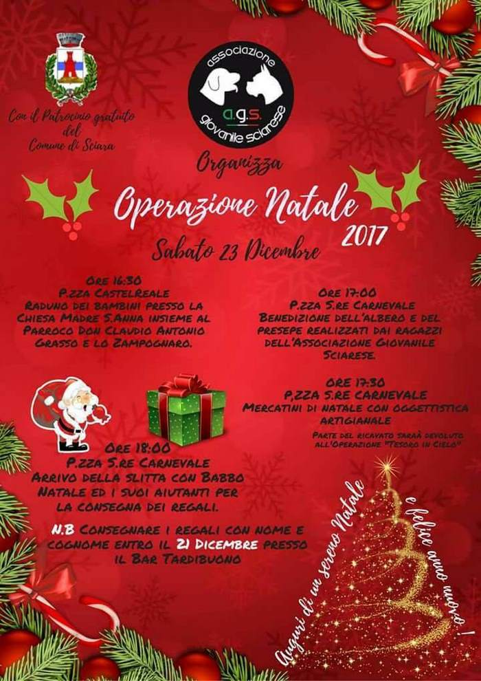 Operazione Natale 2017 a Sciara