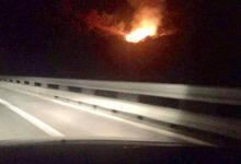 Segnalazione incendio sulla A19