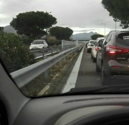 segnalazione code in autostrada
